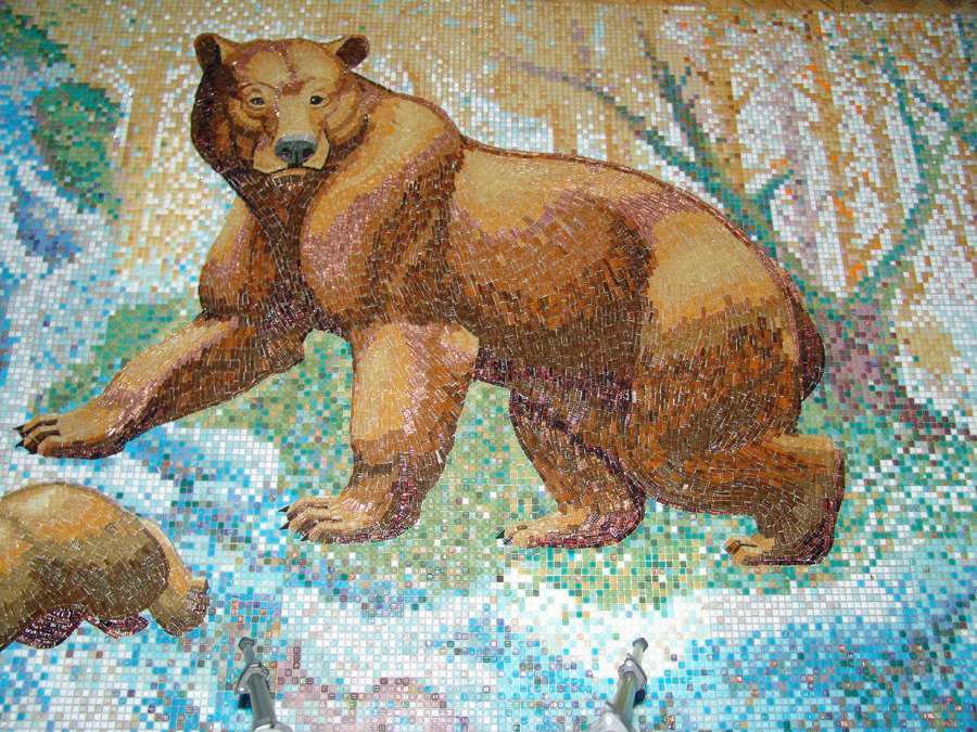 Мозаики мишки. Медведь мозаика. Мозаика Медвежонок. Мозаичный медведь.