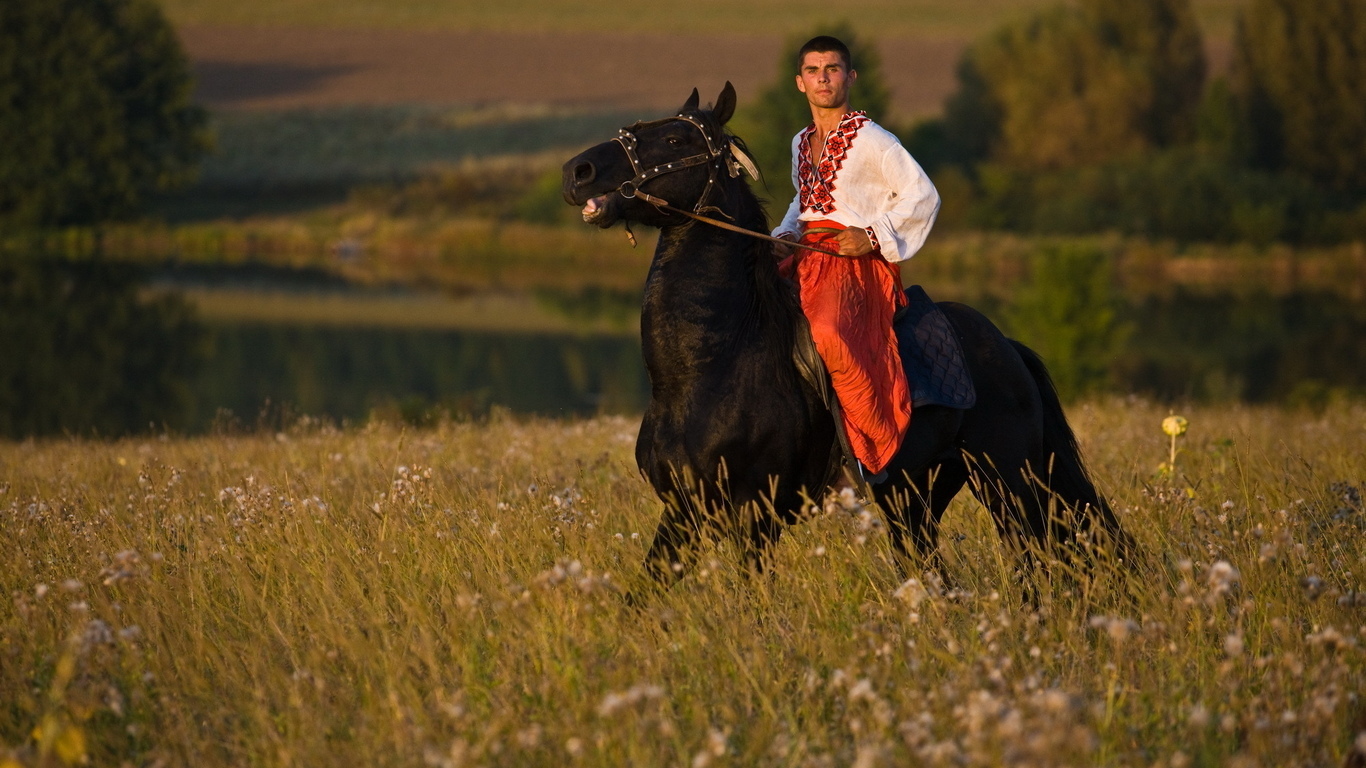 Русские народные песни кони. Казак на коне в поле. Украинские казаки на конях. Казак и казачка. Красивый казак.