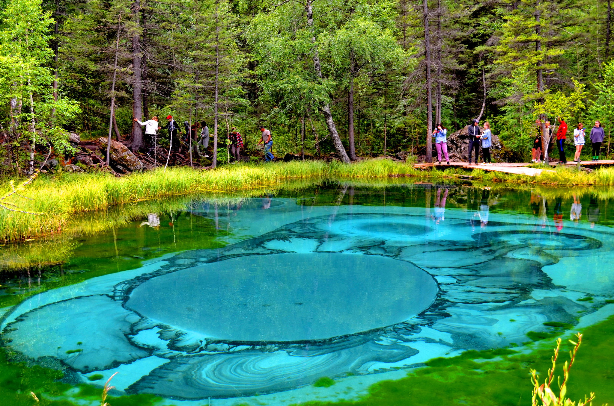 Гейзеровое озеро Алтай летом